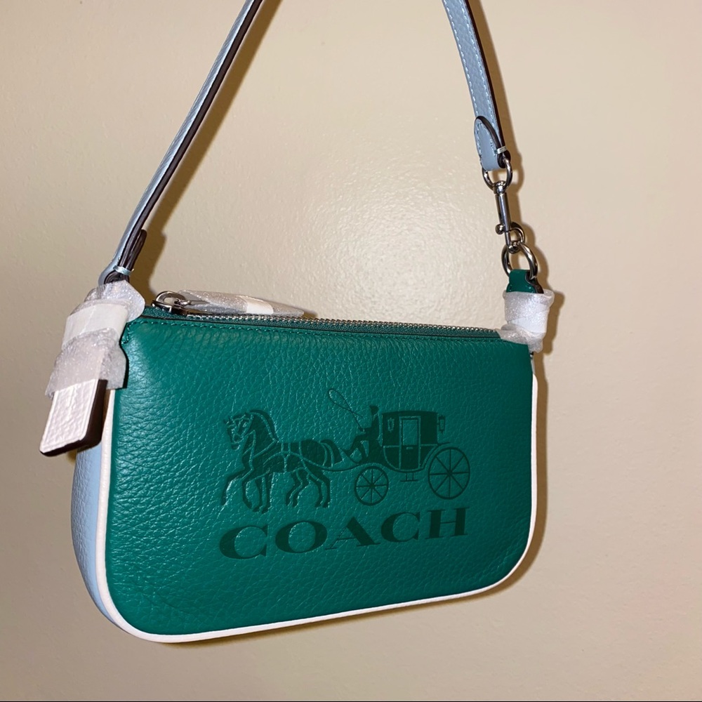 Coach Nolita 19 In Colorblock With Horse And Carriage NWT